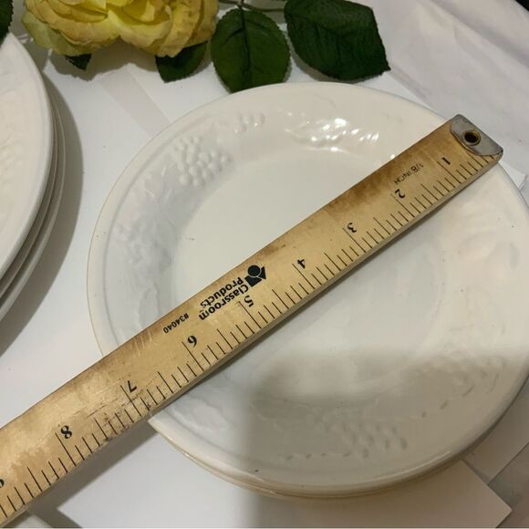 8 DAILY DINING FRUIT IMPRESSIONS (4) 10.5”Dinner Plates & 7” salad plates White - Picture 8 of 8